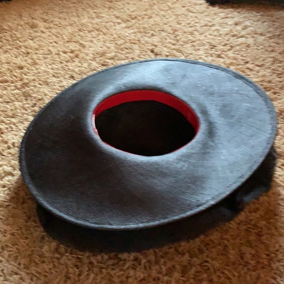 Irene of New York Hat Wide Brim Straw and Organza Kentucky Derby - Picture 6 of 11